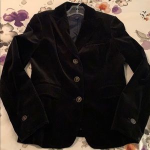 Banana Republic Black velvet blazer